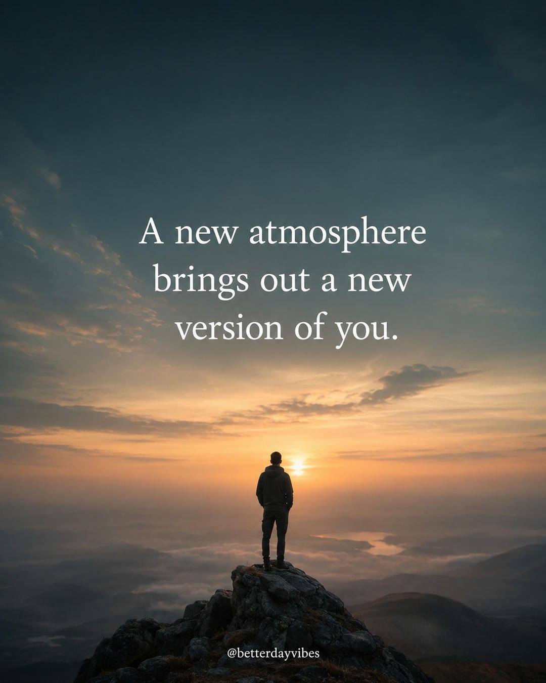 A new atmosphere brings out a new version of you