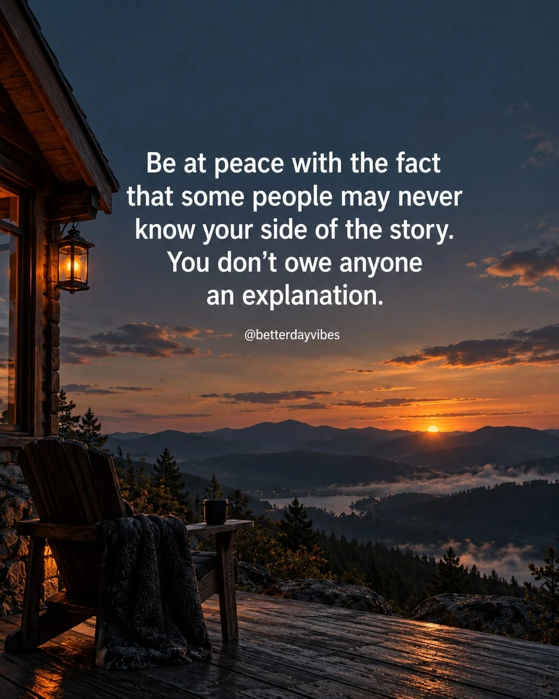 Be at Peace with the Fact That Some