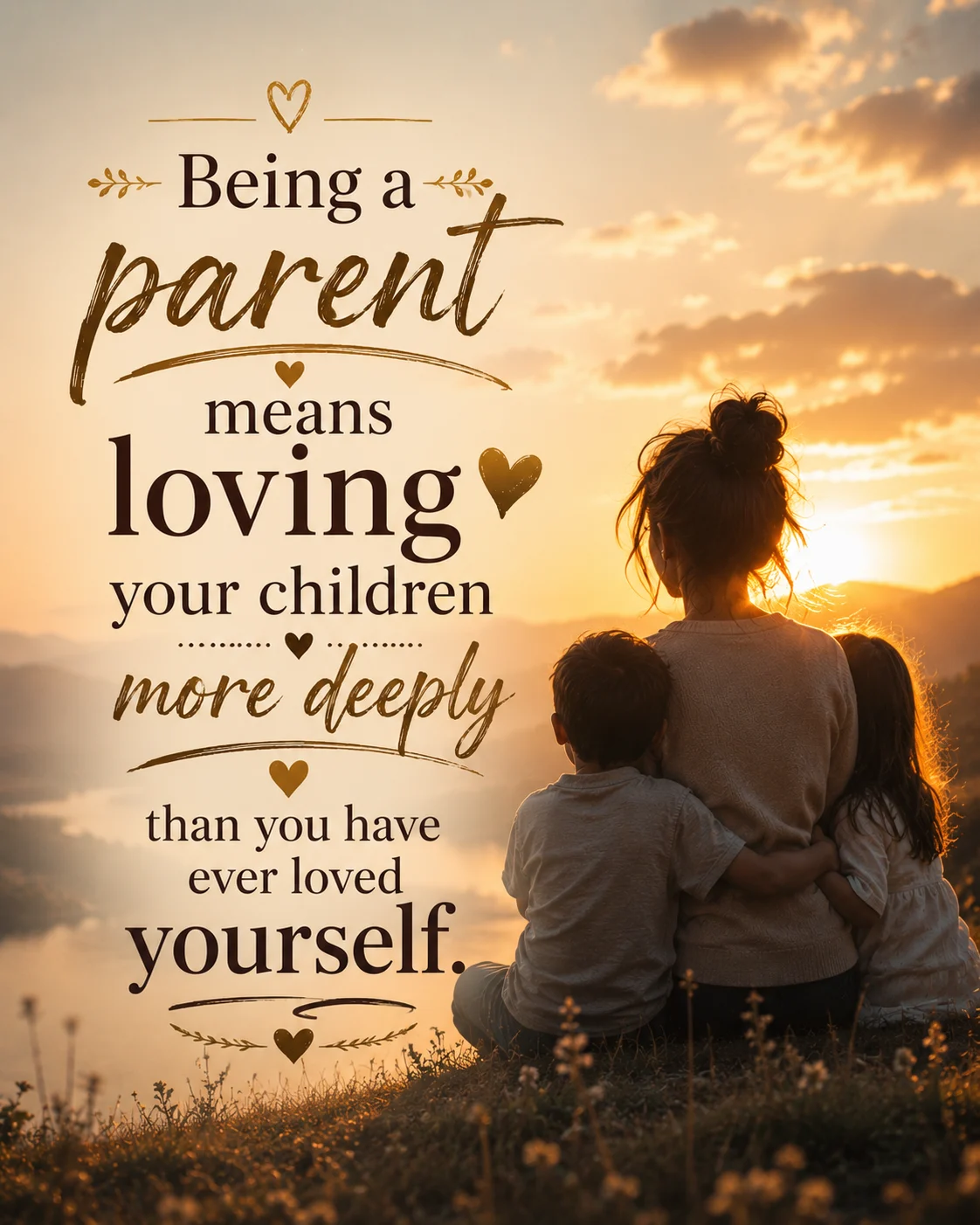 Being a parent means loving your children