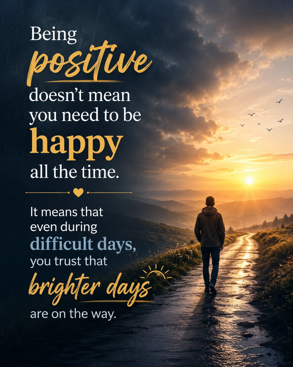 Being positive doesn't mean you need to be happy all the time