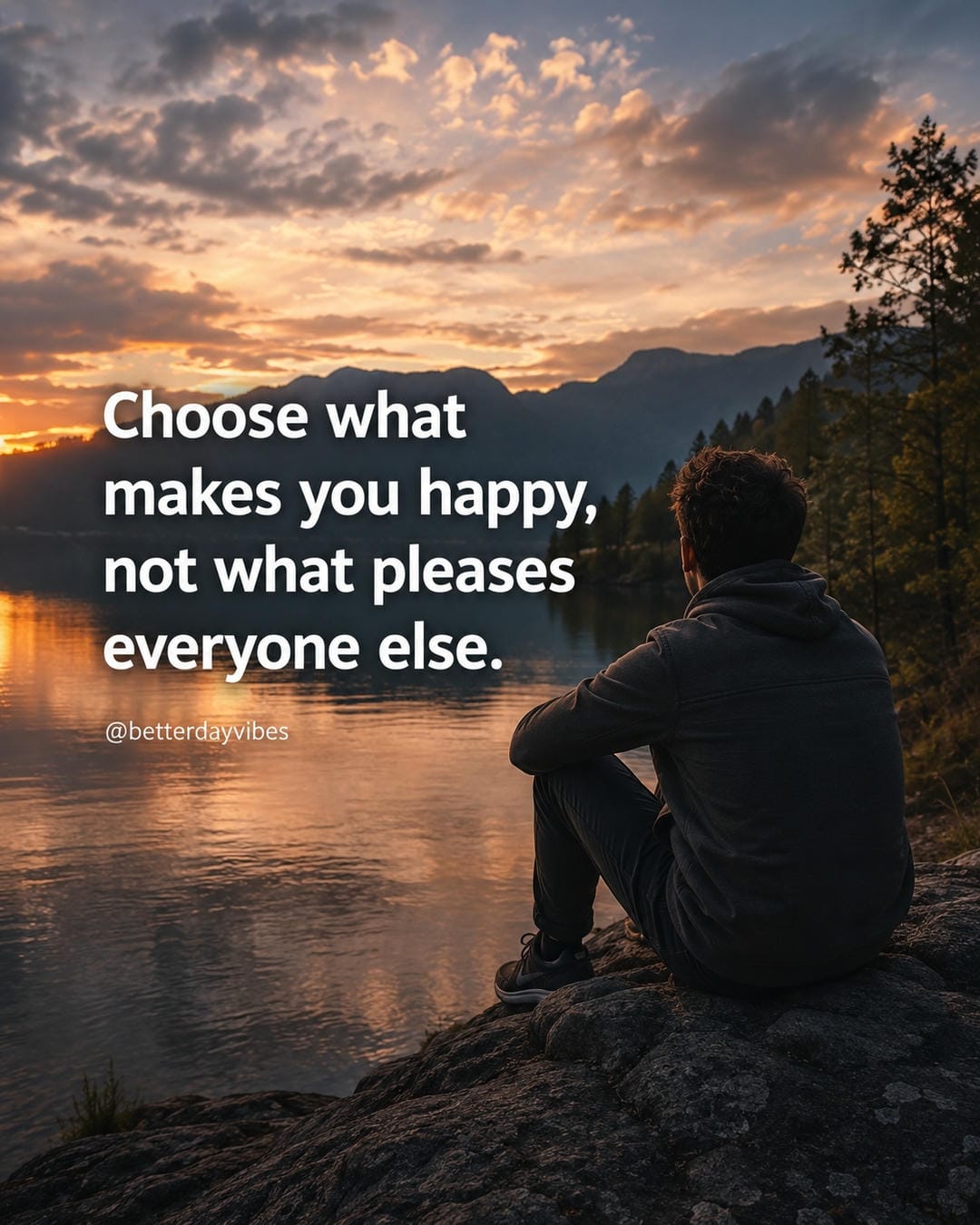 Choose what makes you happy, not what pleases everyone else