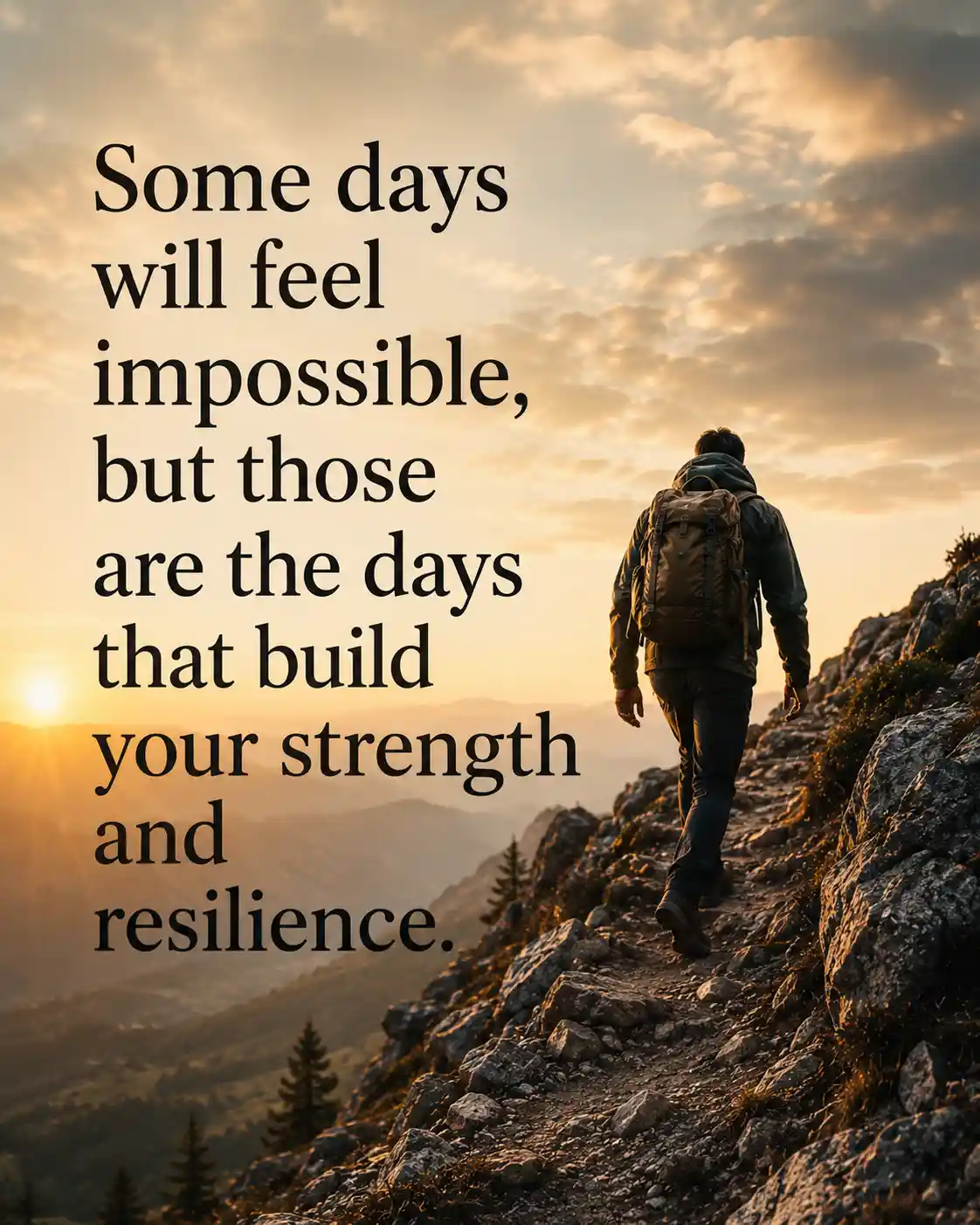 Some days will feel impossible, but those are the days that build your strength and resilience