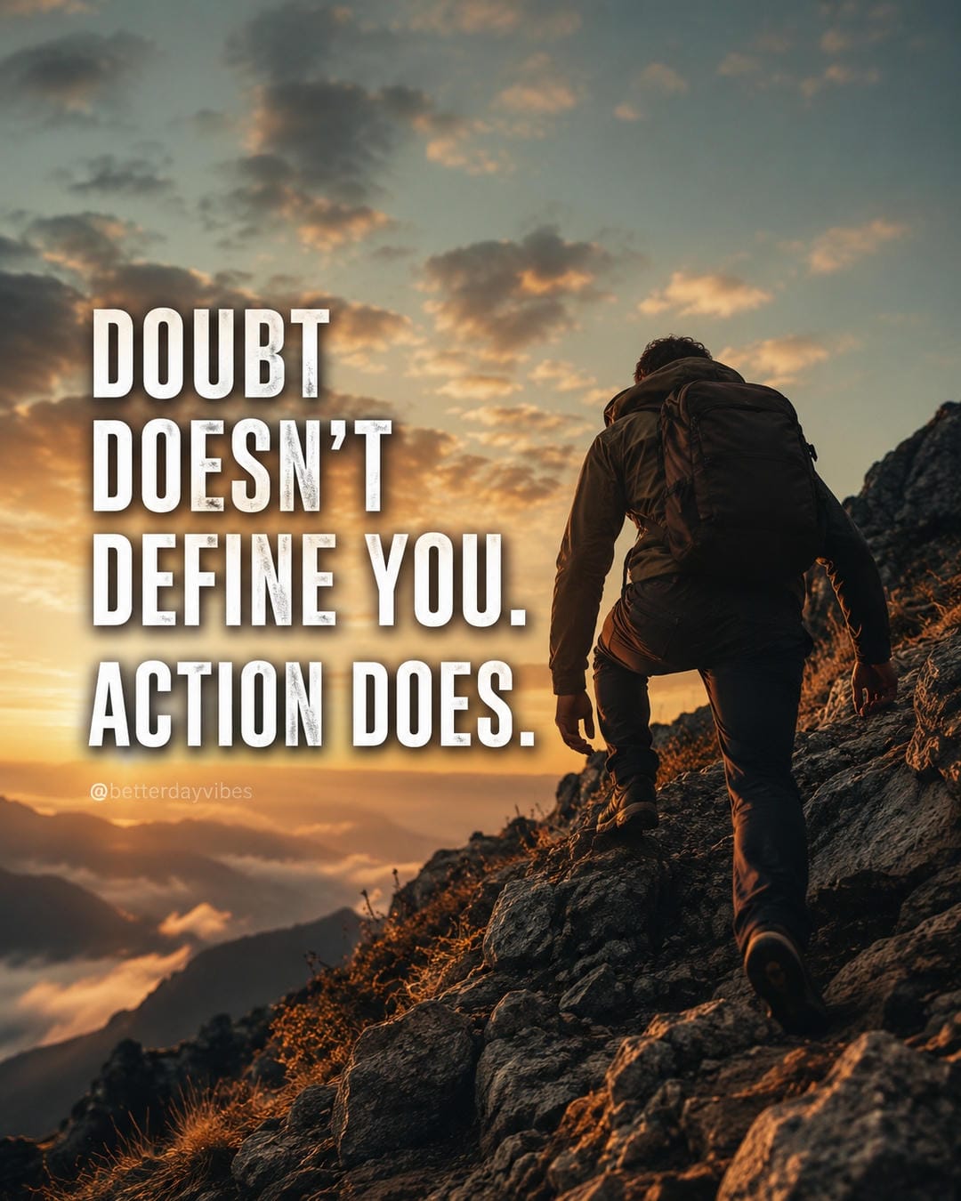 Doubt doesn't define you. Action does