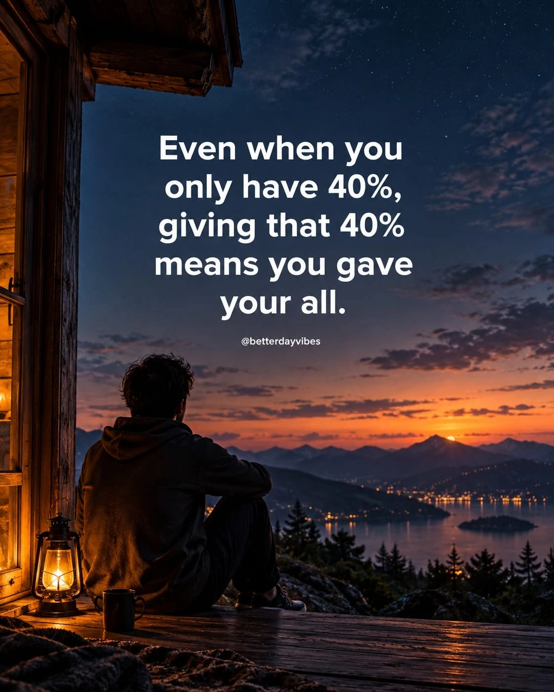 Even When You Only Have 40%, Giving That