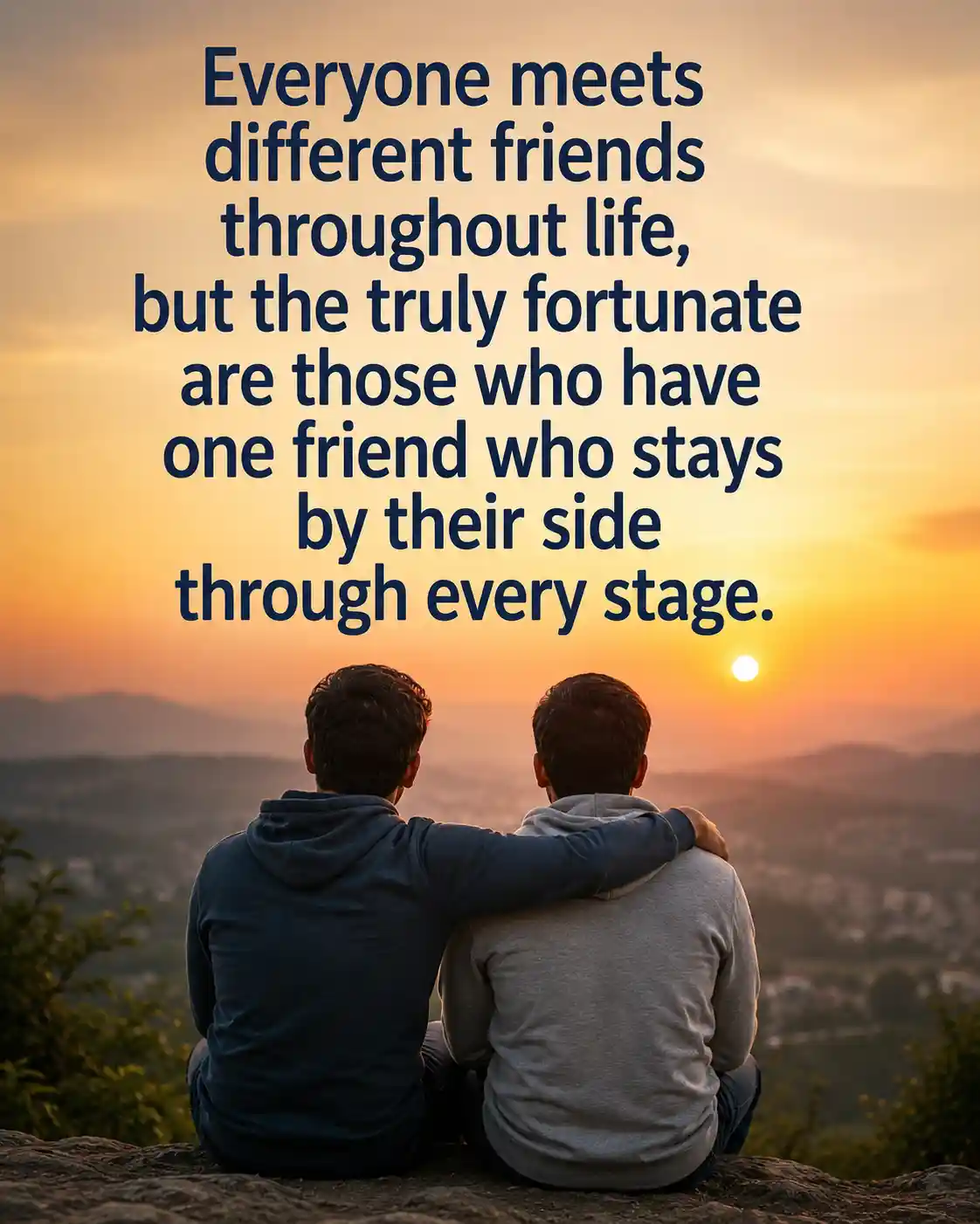 Everyone meets different friends throughout life, but the truly fortunate are those who have one friend who stays by their side through every stage