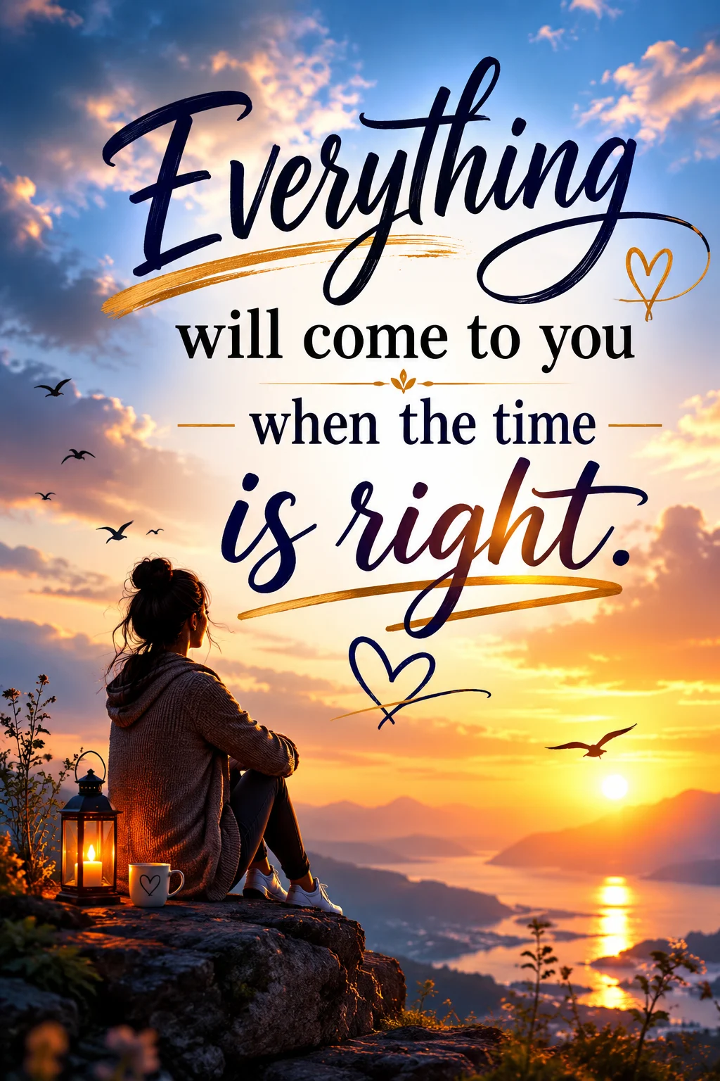 Everything will come to you when the time is right