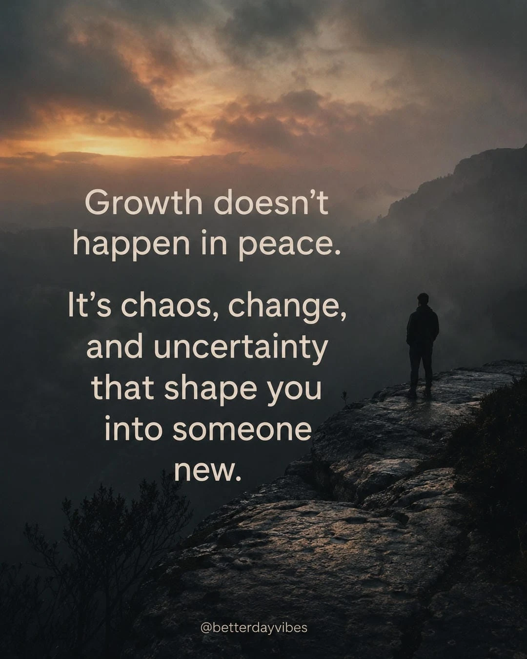 Growth Doesn't Happen in Peace