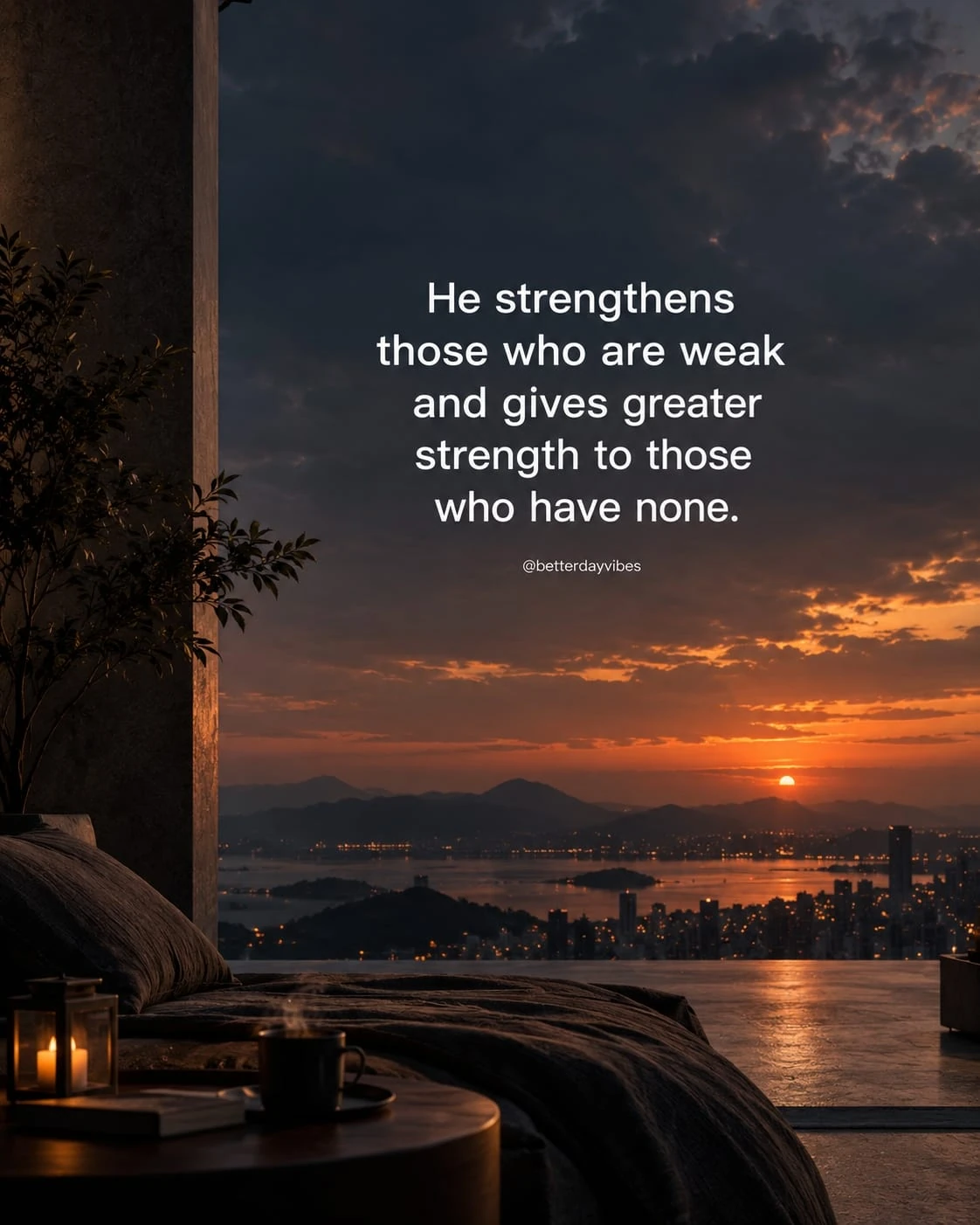 He Strengthens Those Who Are Weak and Gives
