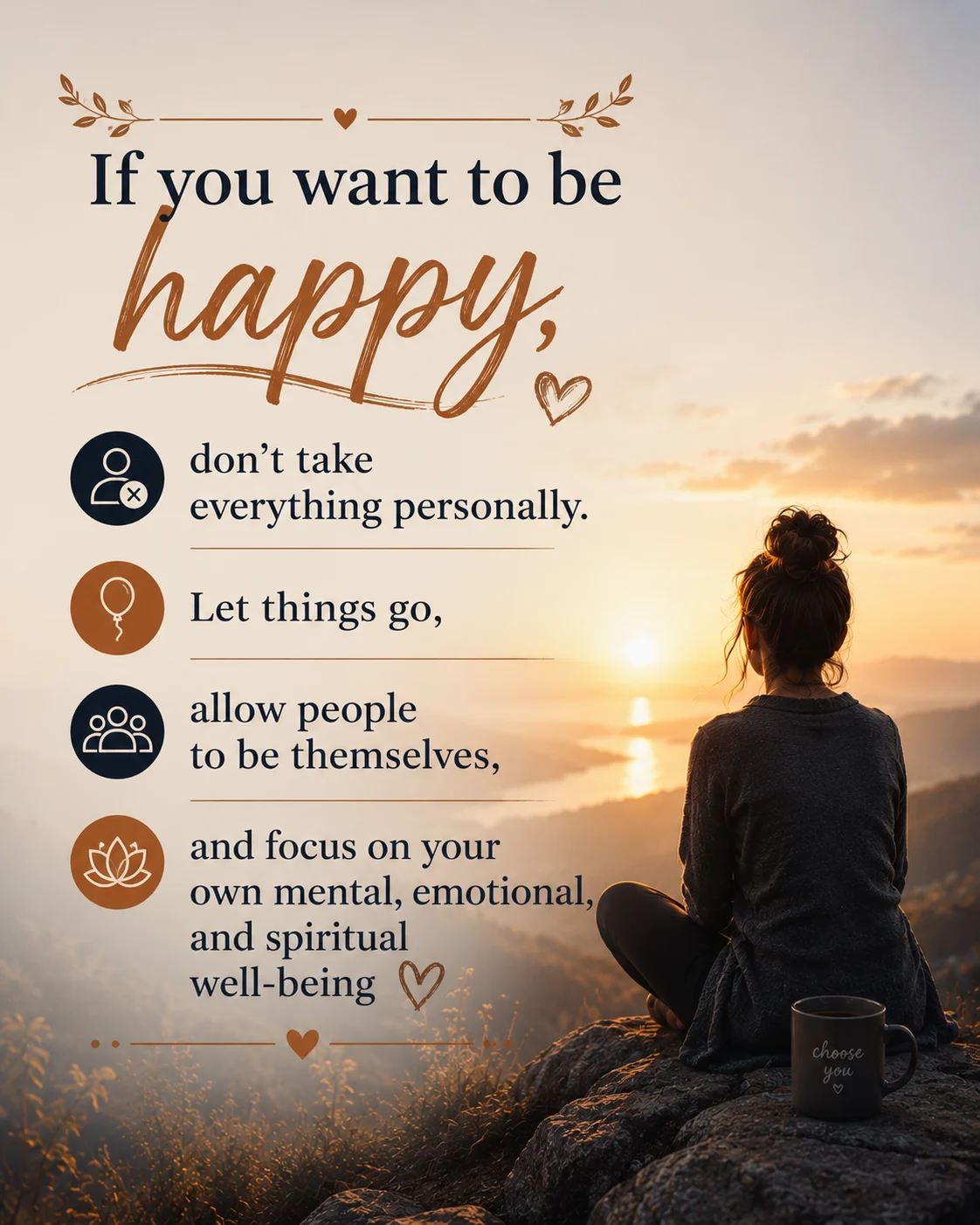 If you want to be happy