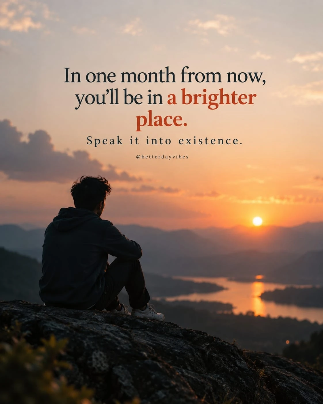 In One Month From Now, You’ll Be In