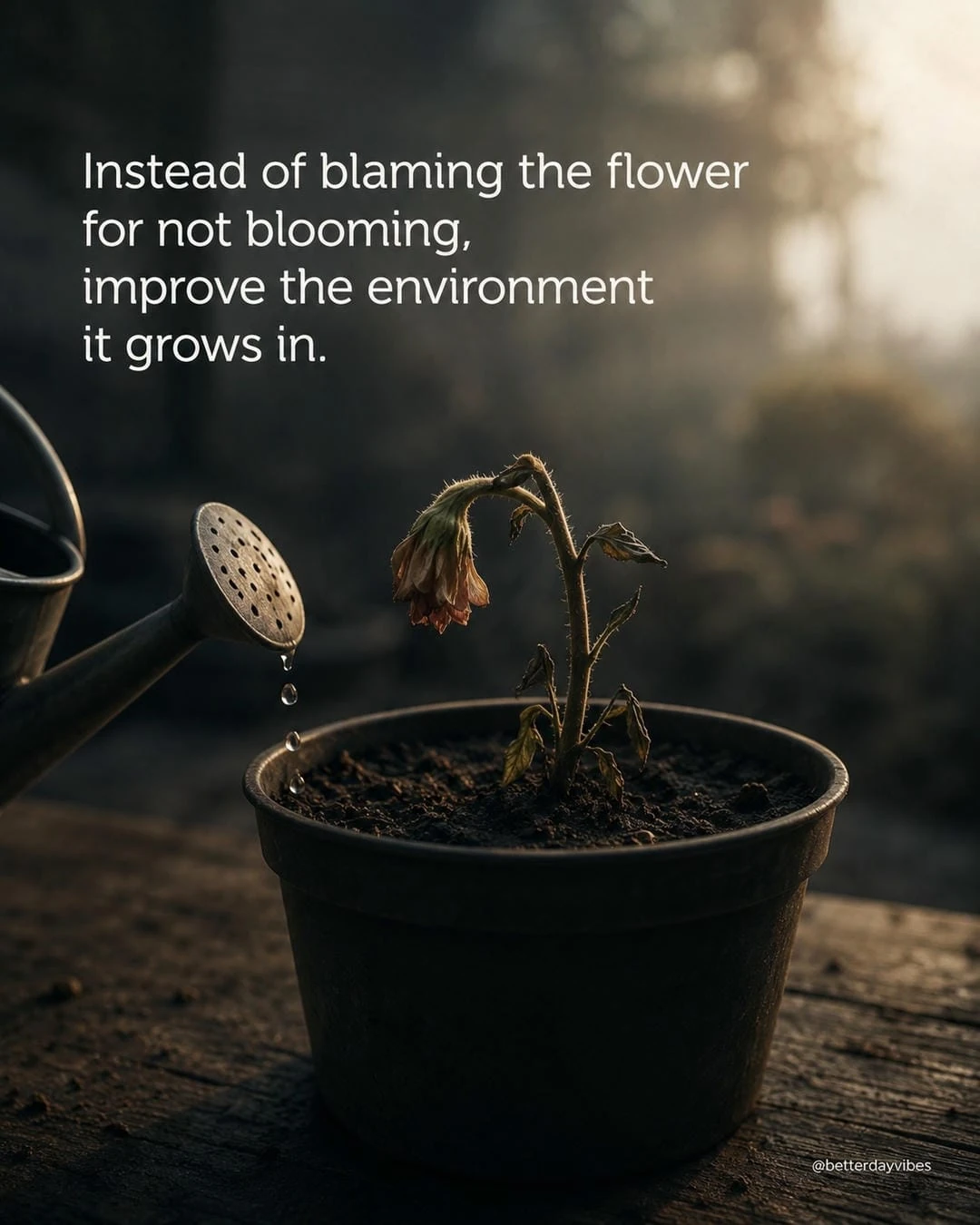 Instead of Blaming the Flower for Not Blooming