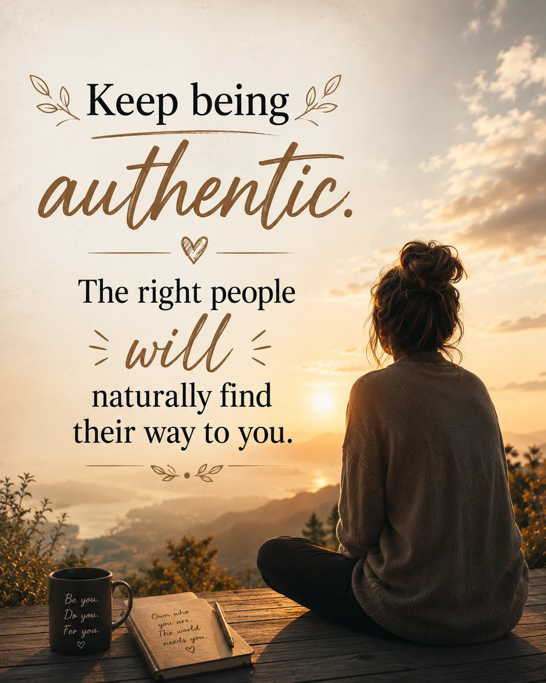 Keep being authentic
