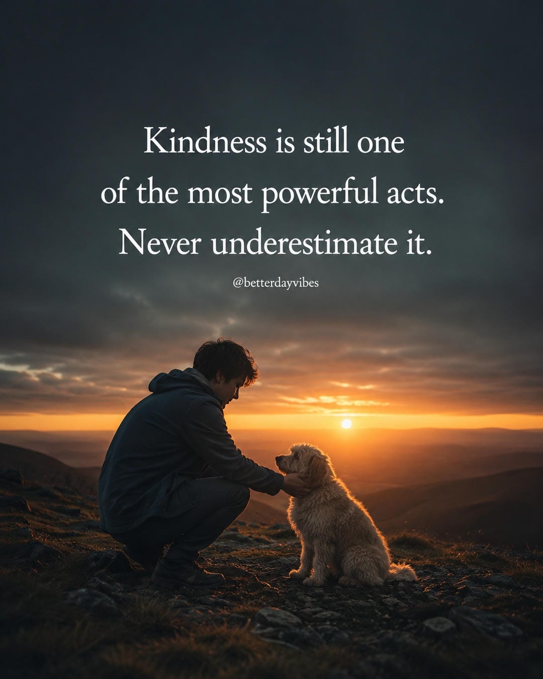 Kindness is still one of the most powerful acts. Never underestimate it