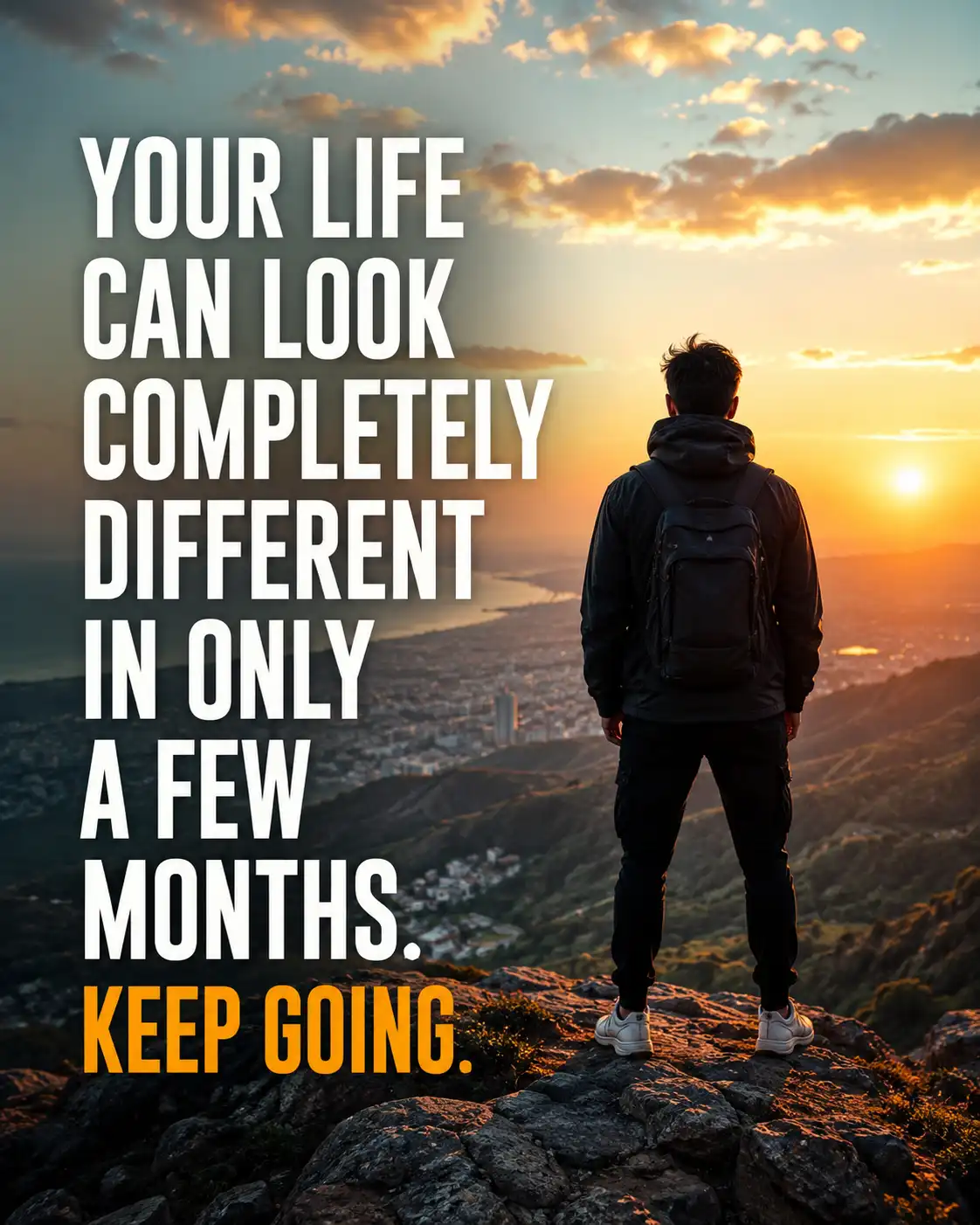 Your life can look completely different in only a few months. Keep going.