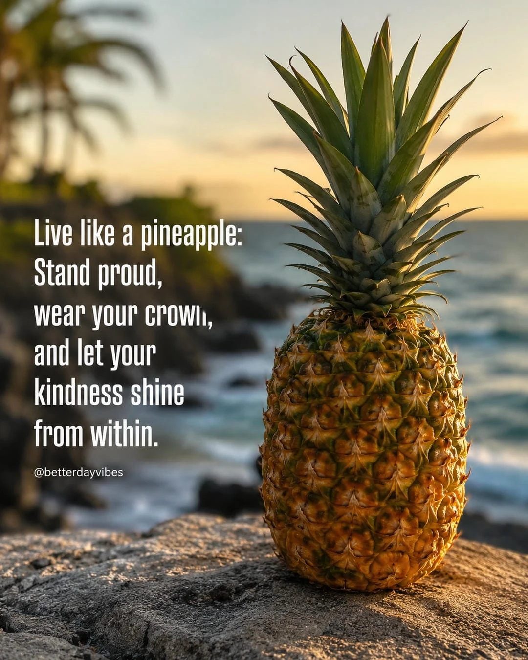 Live Like a Pineapple Stand Proud, Wear Your