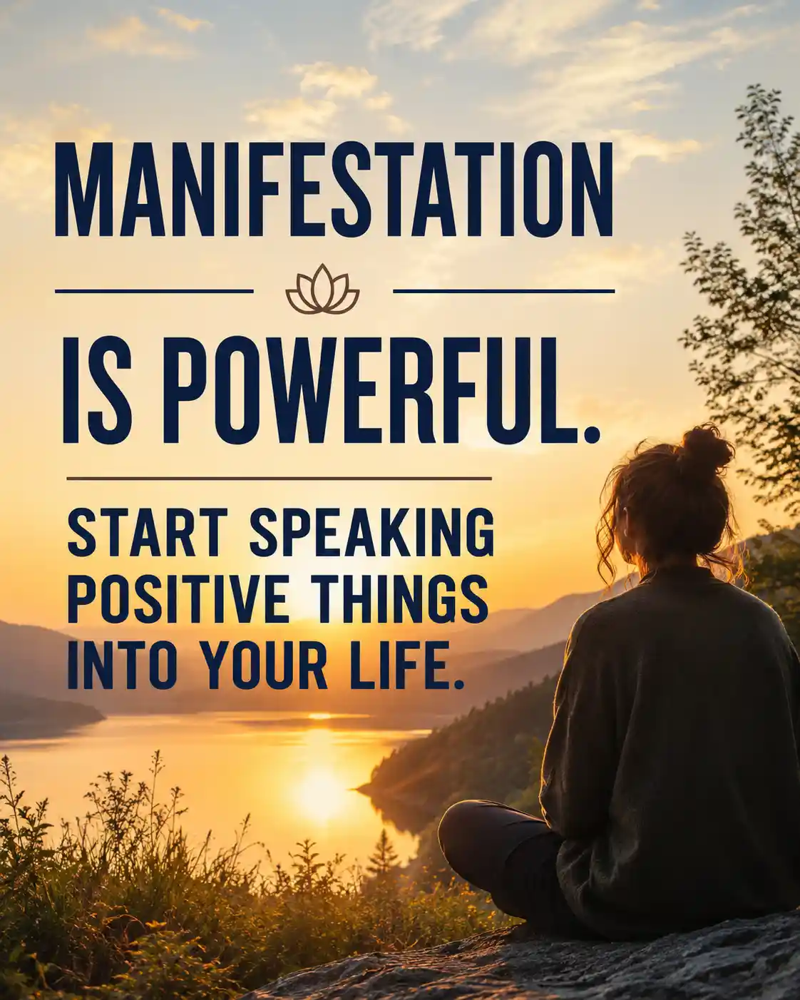 Manifestation is powerful. Start speaking positive things into your life