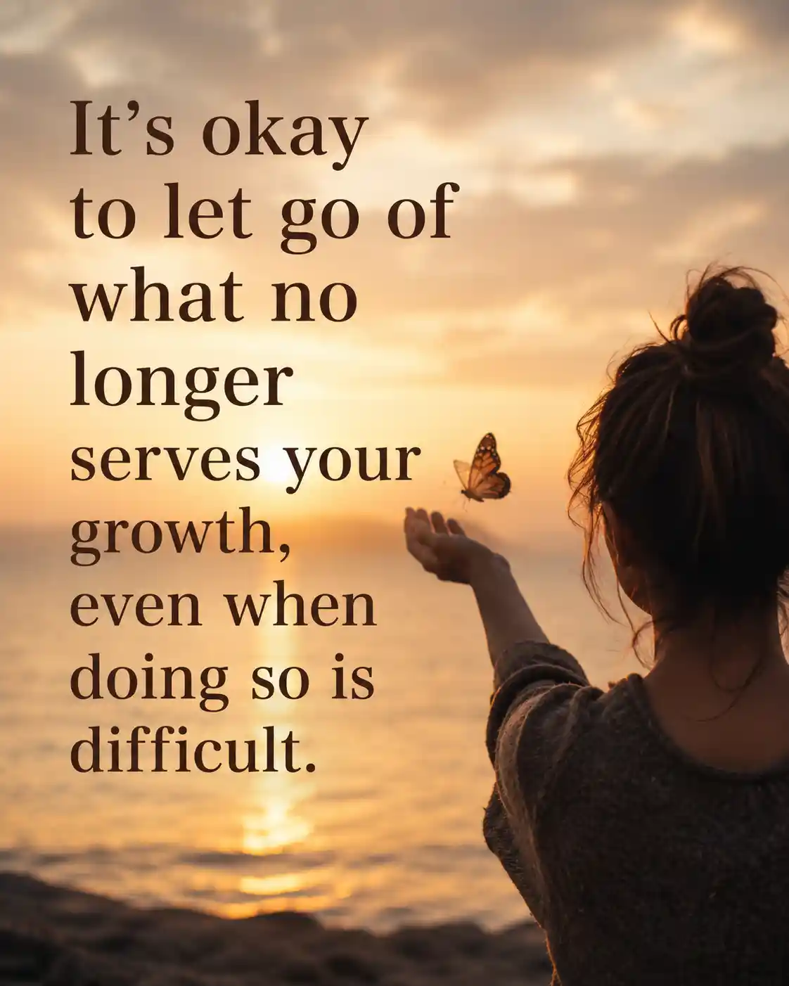 It’s okay to let go of what no longer serves your growth, even when doing so is difficult
