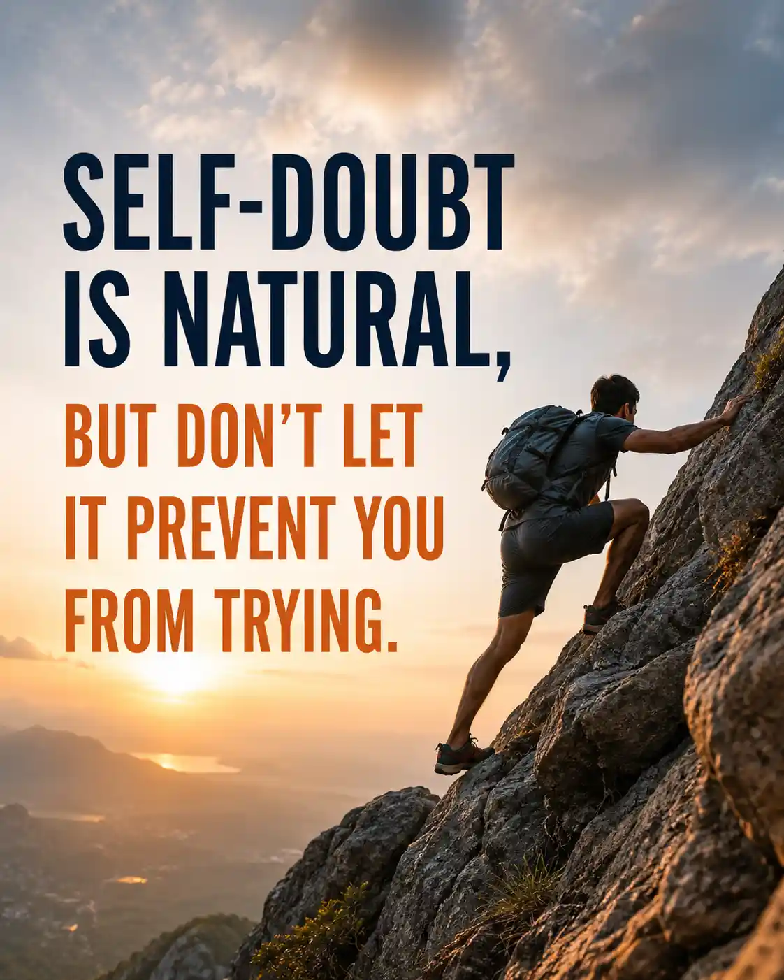 Self doubt is natural, but don't let it prevent you from trying