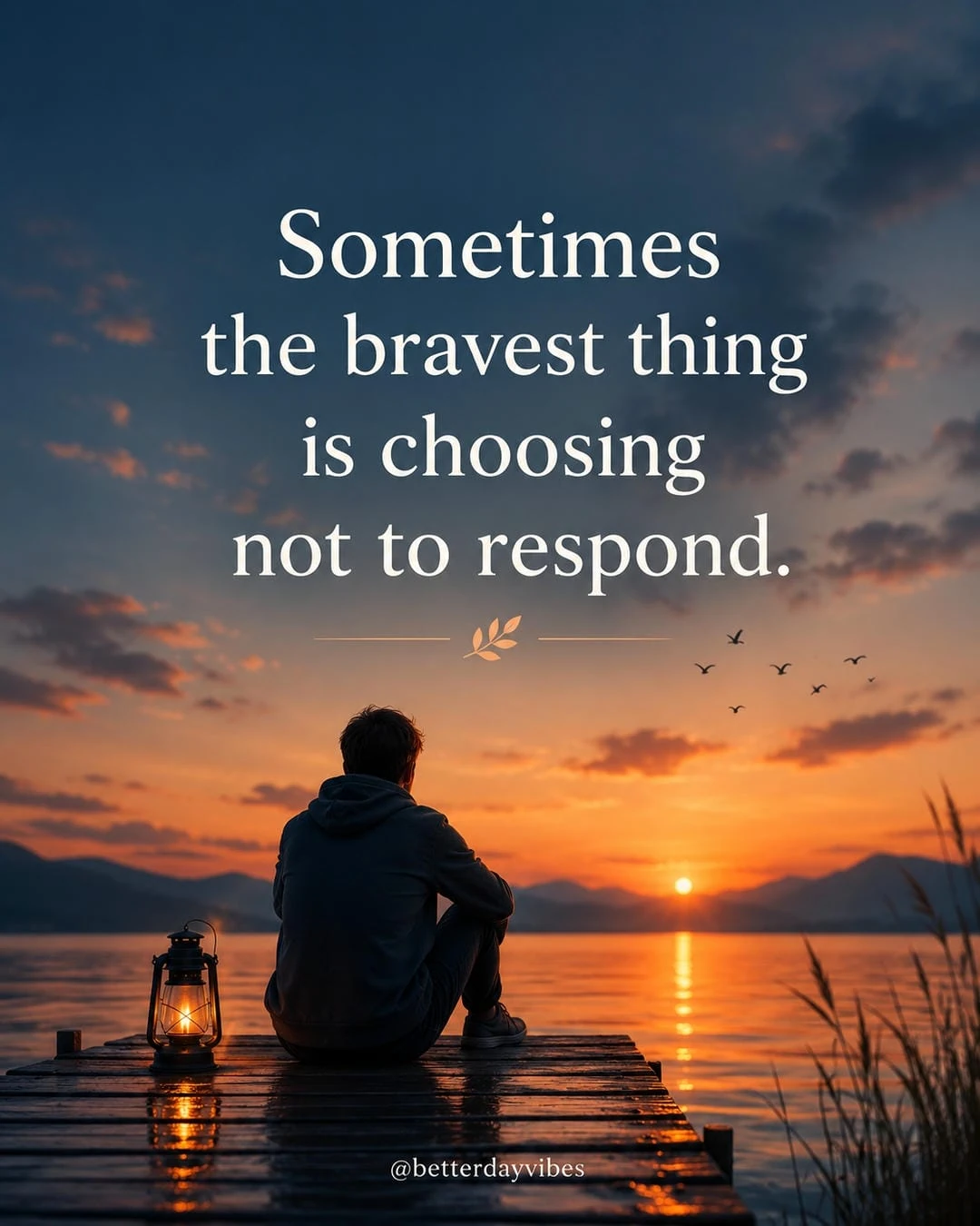 Sometimes the Bravest Thing Is Choosing Not to Respond