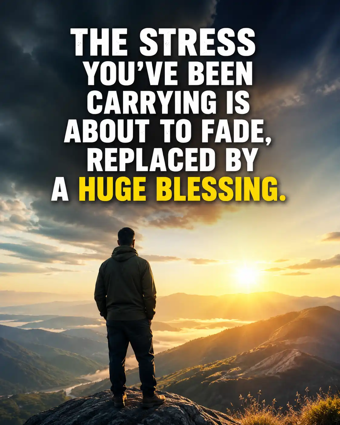 The stress you've been carrying is about to fade, replaced by a huge blessing.