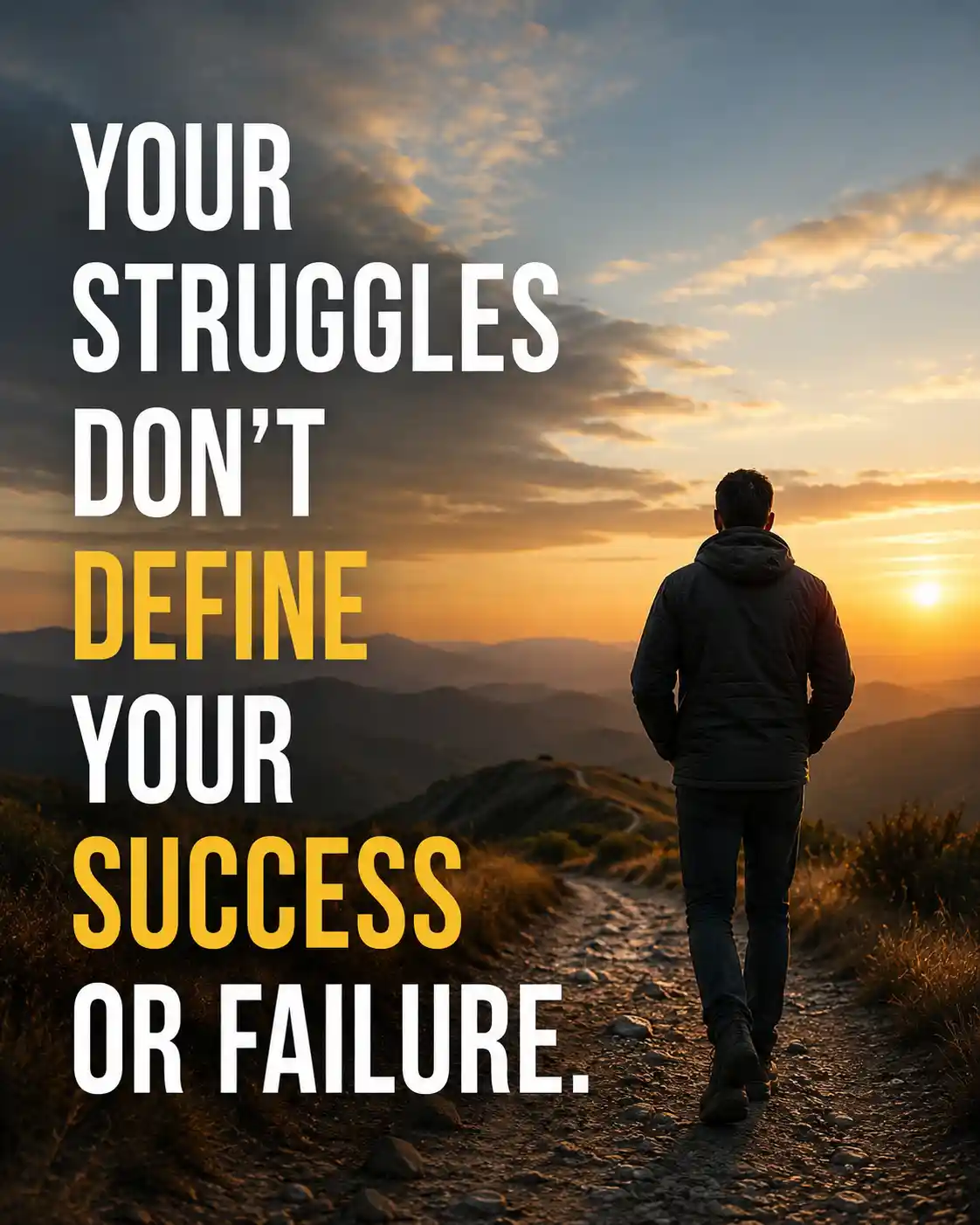 Your struggles don't define your success or failure