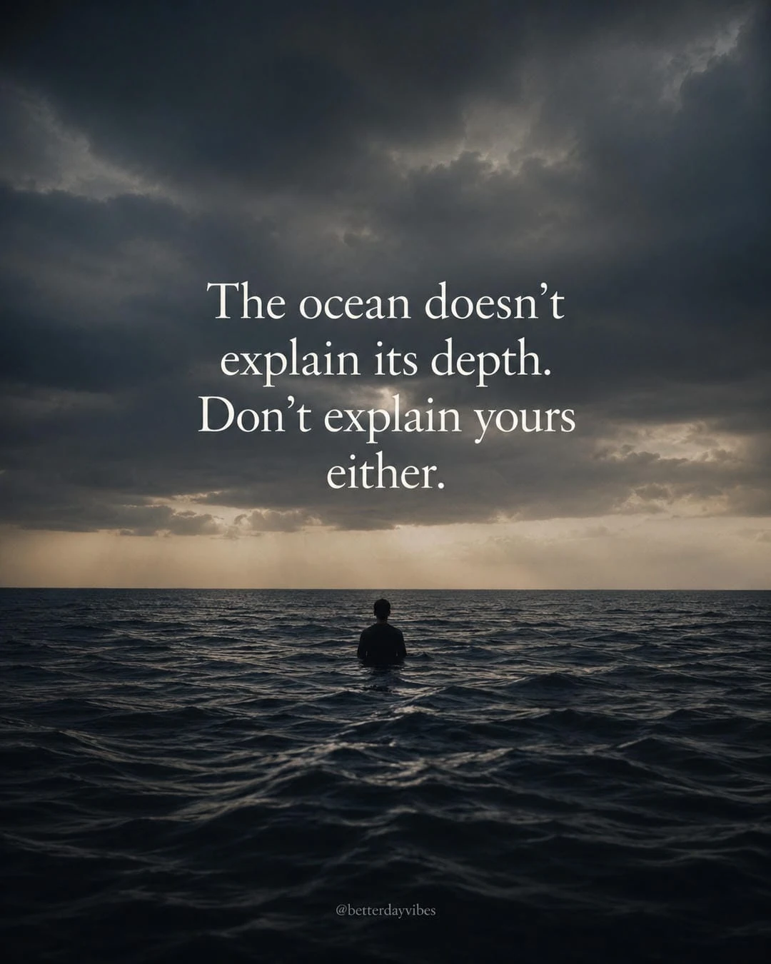 The Ocean Doesn't Explain Its Depth