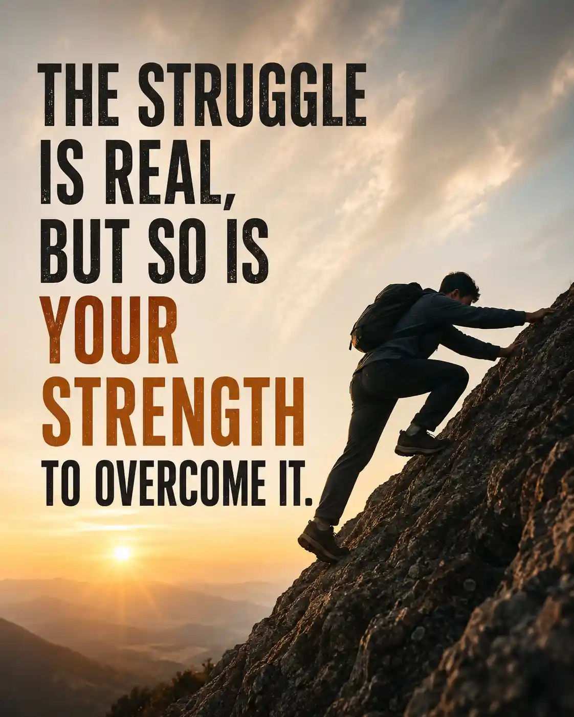 The struggle is real, but so is your strength to overcome it