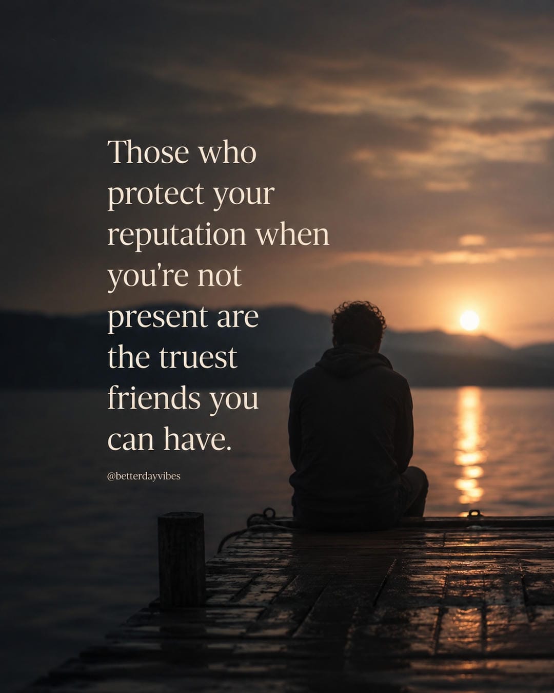 Those who protect your reputation when you're not present are the truest friends you can have