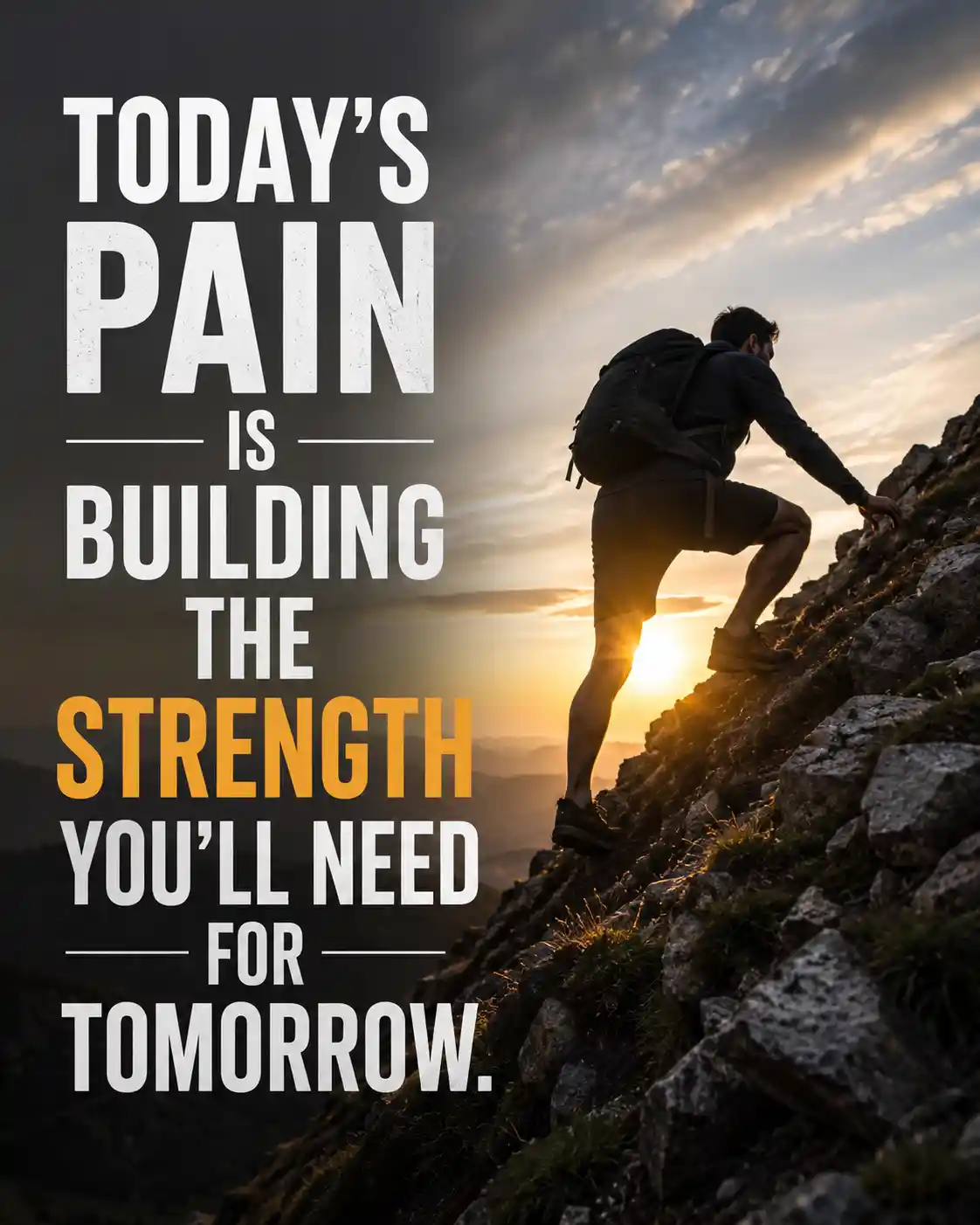 Today's pain is building the strength you'll need for tomorrow