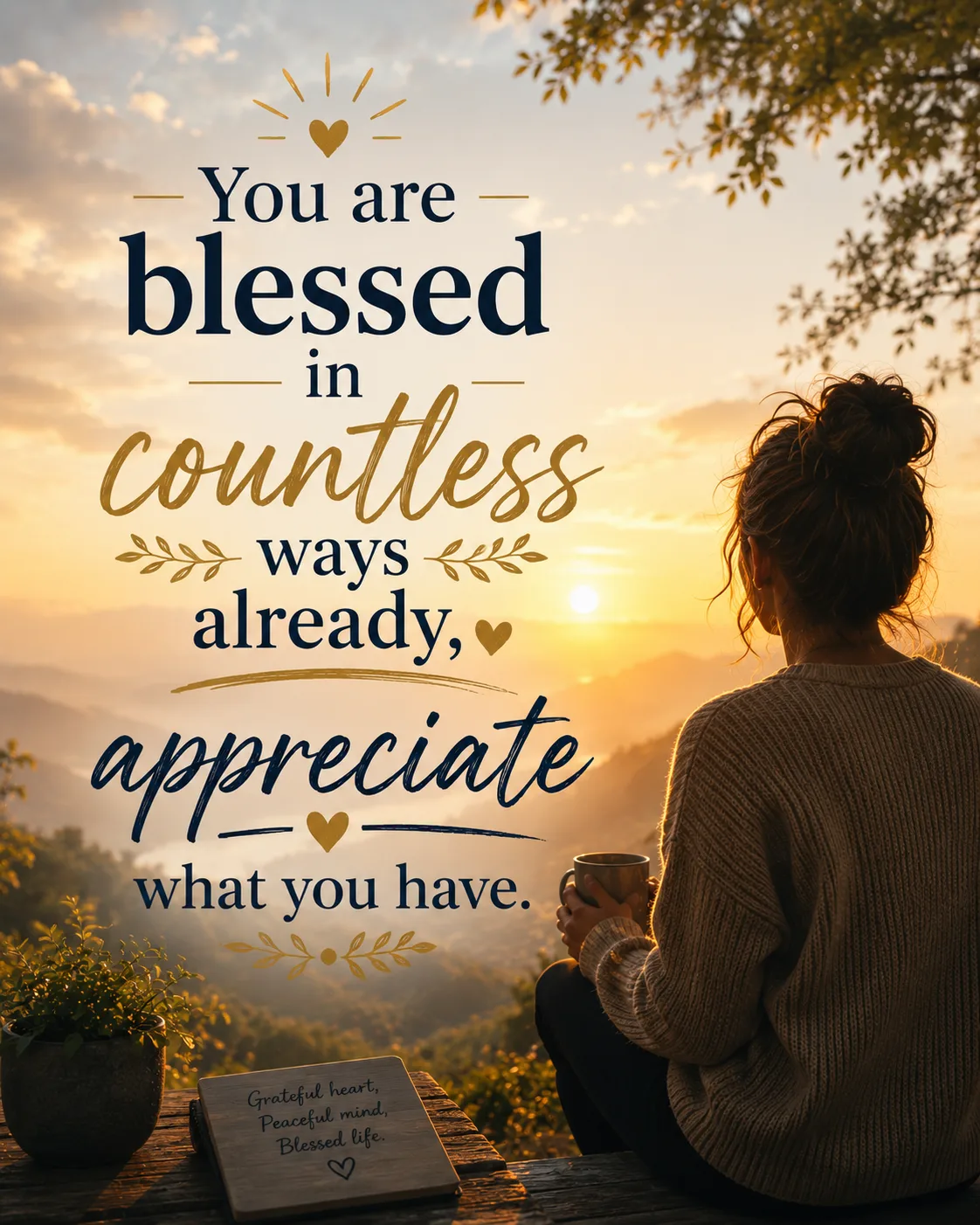 You are blessed in countless ways