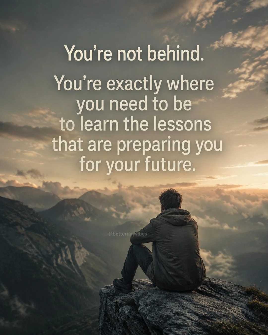You’re Not Behind