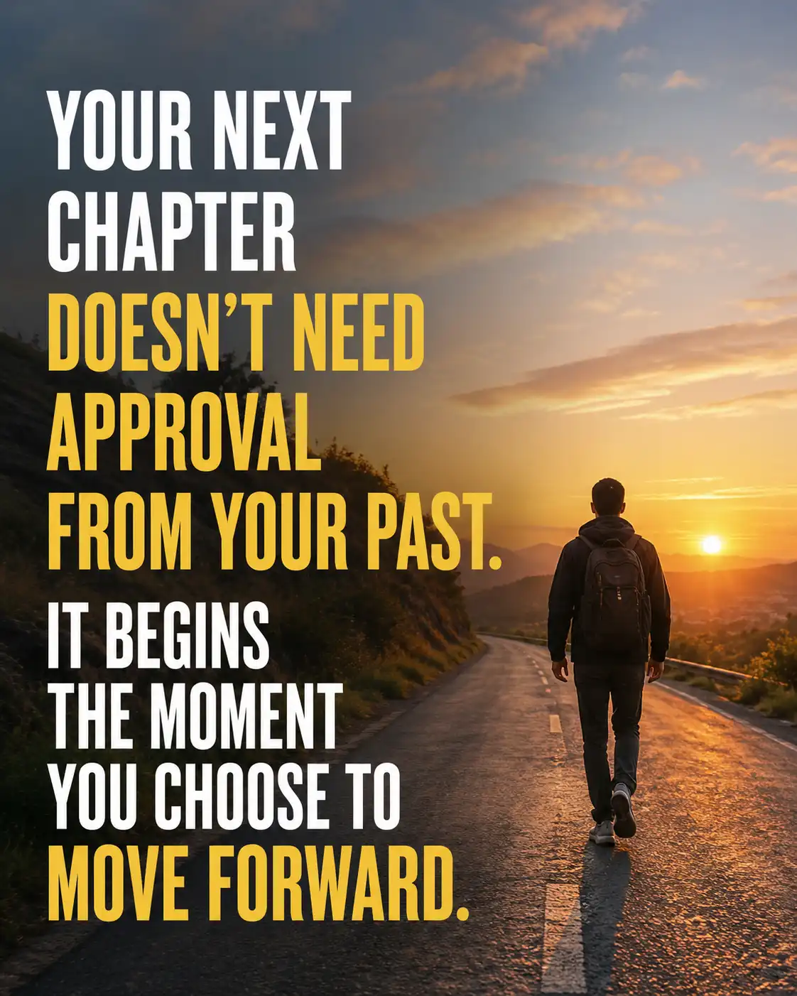 Your next chapter doesn't need approval from your past. It begins the moment you choose to move forward.