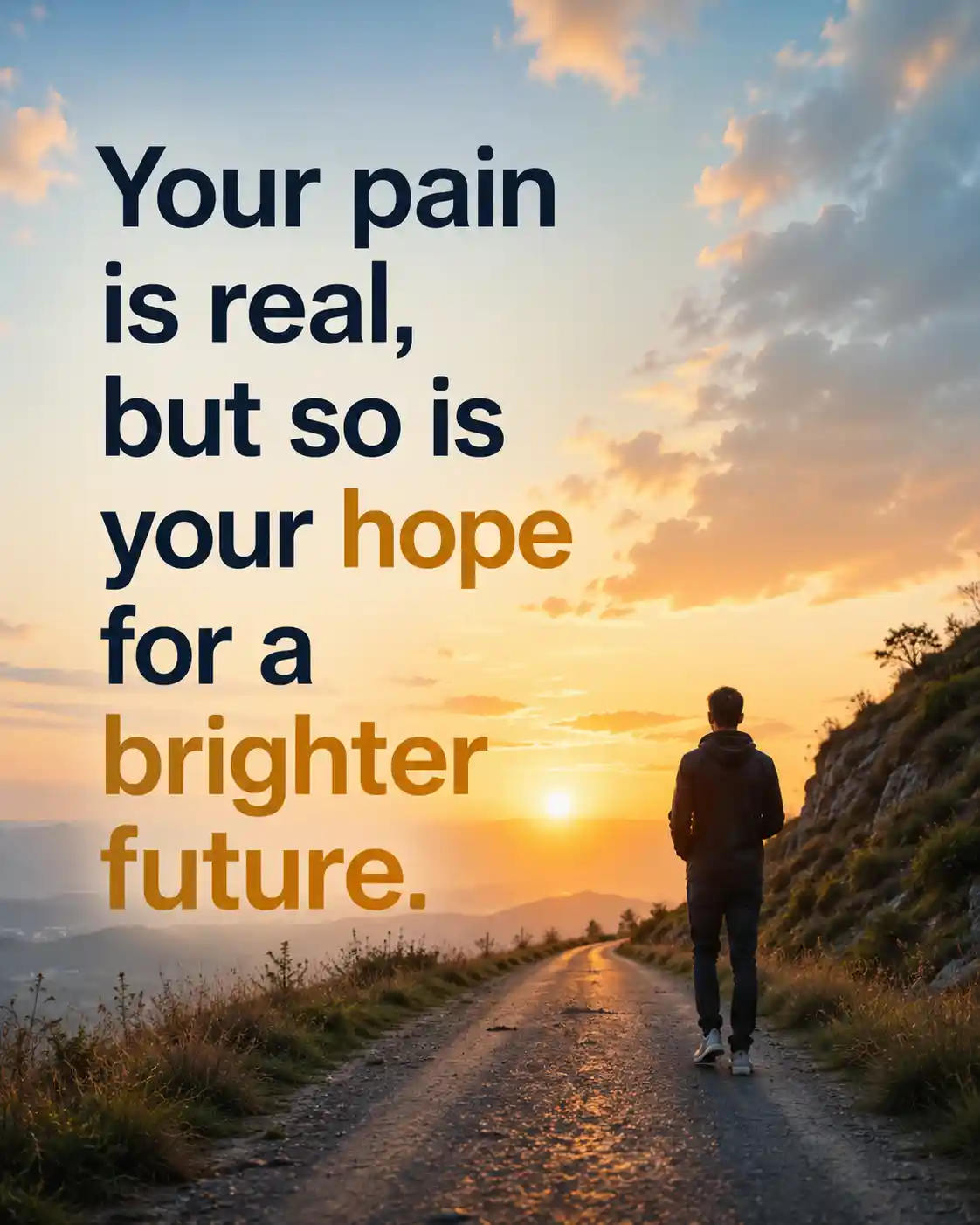 Your pain is real, but so is your hope for a brighter future